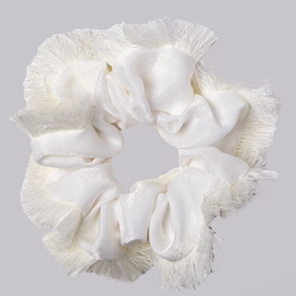 Hairitage Stretch It Out Hair Comb/Tan Raffia Headband & White Scrunchie. NWT - Picture 4 of 14